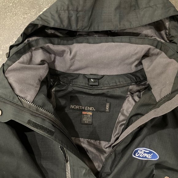 North End FORD 2 Black Coats Warm Logik System Sz Small - Picture 4 of 10